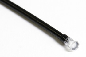 Światłowód do LED, Elastyczne, prosty, dł. 254mm, soczewka okrągła, Bivar