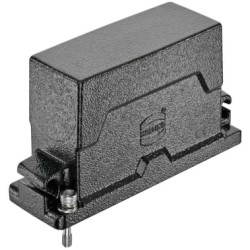 Grommet housing, size 24B, die-cast aluminum, 1 x M25, angled, screw locking, IP65/IP68/IP6K9K, 19405240511