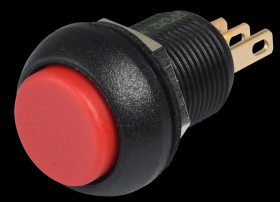 IMP7Z462 Snap-action push-button, 12 mm - 1 NC + 1 NO, 1-pin, red, IP67
