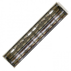 Oprawa rastrowa, 2x tuba LED ART T8 120cm, AC230V, podtynkowa, 120x30cm