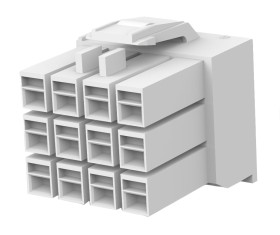 Adapter złącza 12-pinowe 3-rzędowe raster: 3.96mm TE Connectivity Męski Montaż na kablu AMP Universal Power Obudowa