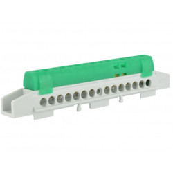 Listwa zaciskowa LZ 15-torowa zielona 80A na szynę DIN TH35 (15x 16mm2) PAWBOL