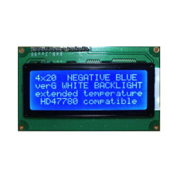 WYŚWIETLACZ LCD 4x20 G BIW W/B 20x4 NIEBIESKI