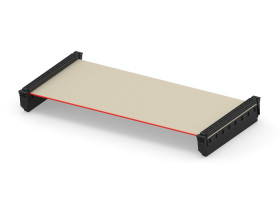 Wiązka kablowa, SMC, 100mm, Taśma IDC, Czerwony