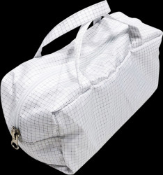 Q8781.T.H ESD bag with zip closure 220x100x100 mm, 2 handles