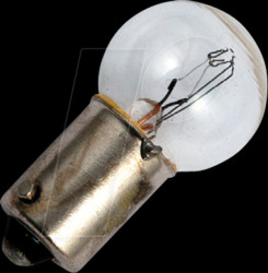 92931000 BA9s G15x29, 12 V, 416 mA, 5 W, C2R, 1K hrs, clear
