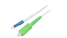 Sca-Lcu/Os2-020Wh Patch Cord Światłowodowy Os2 Lc/Upc,Sc/Apc 2M Lszh Biały