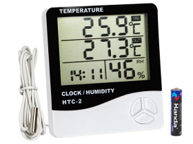 TERMO-HIGROMETR HTC-2 STACJA POGODY