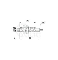Czujnik indukcyjny SI8-DCE3 NPN NO S LC5, I08000191