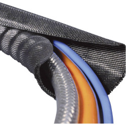 HellermannTyton 170-01018 Helagaine Twist-In Hose Black 32-38mm 2m Polyester