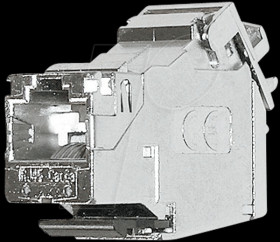 440005 RJ45 module shielded Cat.6a/E, 180° mounting type