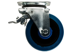 Koło samonastawne średnica kabla 160mm Płyta Guitel Hervieu 400kg wysokość całkowita 200mm