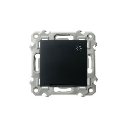 Przycisk zwierny światło ŁP-5Z/m/33 czarny metalik SZAFIR Ospel