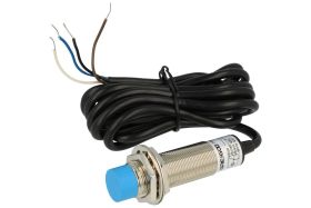 Czujnik; pojemnościowy; CM18-3008NC; NPN; NO/NC; 8mm; 6÷36V; DC; 300mA; cylindryczny metalowy; fi 18mm; 70mm; wysunięty; z przew