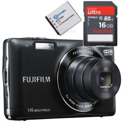Aparat cyfrowy Fujifilm FinePix JX500 + SDHC 16GB SanDisk Ultra + dodatkowy akumulator NP-50