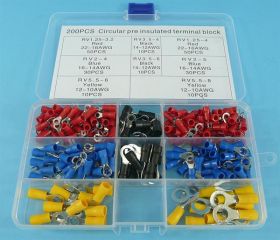 ZESTAW KONEK.SAMOCH.IZOL. 200szt OCZKOWE