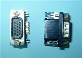 DSUB-15M-HD-RA WT.DRUK KĄTOWE TRÓJRZĘDO