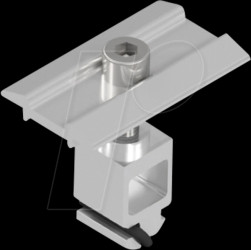 119064150080C PV-Mittelklemme, flach, für 41 - 50 mm Module, silber