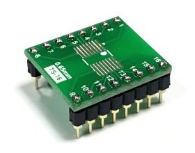 Adapter TSSOP16/SSOP16/MSOP16-->DIL16 (PDIP16 15,24mm/.600")