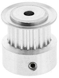 Koło pasowe rozrządu liczba zębów: 20 do paska: 6.4mm otwór: 3mm Aluminium, stal powlekana cynkiem RS PRO skok: 2mm