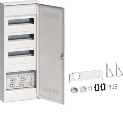 Rozdzielnica hybrydowa natynkowa 36 moduły 5-rzędowa 1x płyta 1x gniazdo drzwi plastikowe Volta VA603WWH