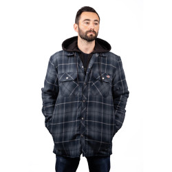 Dickies Hooded Flannel Jacket Navy XXL