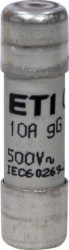 Wkładka topikowa cylindryczna CH10x38 gG 10A/500V 002651017