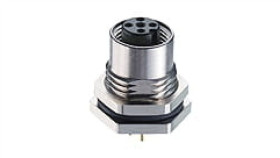 Złącze Panelowe M12 Złącze Żeńskie Dla Montażu Tylnego 5-Polowe Drukowane...