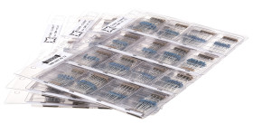 Zestaw rezystorów, seria: CBR-12, Folia metalowa, Otwór przezierny, l. elementów: 1480, 10 Ω → 1MΩ, ±1