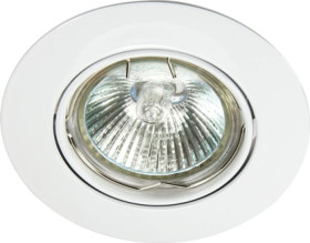 Oczko 50W/12V MR16 IP20 okrągłe ruchome aluminiowe białe DIO DTO2B-W GXPL056