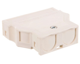 Wtyk 5-torowy z obudową odciążającą naciąg biały WINSTA 770-135 /25szt./