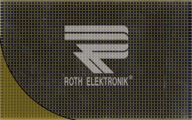 RE500-LF Prototyping board, FR4, spacing 2.50 mm, strips