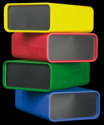 Small green plastic housing