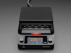 Adafruit Mini Brass Hot Plate Preheater with USB-C PD or DC