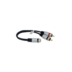Przejście Jack Gn.3,5/2xWtyk RCA Adapter Jack/RCA Vitalco, z przewodem