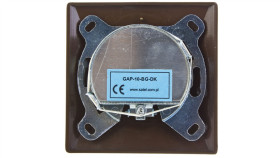 Akcent Gniazdo Antenowe Rtv Przelotowe 10Db Brązowe Gpa-10Ap/24