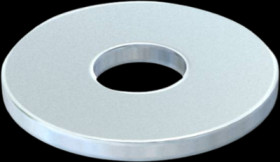 Large area disk, M4, H 1.2 mm, inner Ø 4.3 mm, outer Ø 15 mm, steel, 3403025