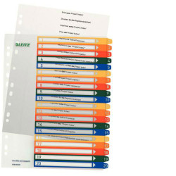Leitz 12960000 Index A4 1-20 Polypropylene Multicolour Extra Wide Dividers