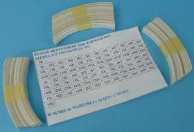 ZESTAW REZYSTORÓW SMD 0805 1720szt