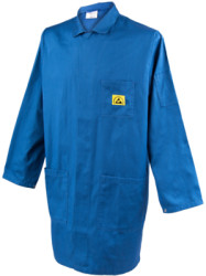ESD-COAT, DARK BLUE, XS