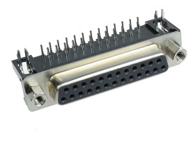 D-SUB 25 GNIAZDO KATOWE DO DRUKU