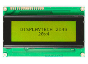 Wyświetlacz monochromatyczny LCD, , Alfanumeryczny, Displaytech