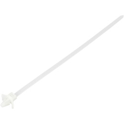 TruComponents 40689 Cable tie 200mm 4.8mm Ecru Wing lock/Chem-res 100pcs