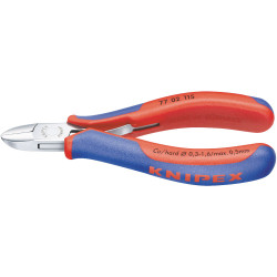 Knipex 77 02 115 Electronics Diagonal Cutters Round Head 115mm