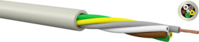 PVC control line LiYY 2 x 0.75 mm², unshielded, gray, 010207500