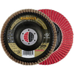 Rhodius 210183 LSK FK Flap Disc 125mm x 22.23mm Stainless Steel Grinding