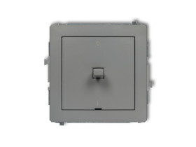 DECO Wyłącznik 2-biegunowy w stylu amerykańskim szary mat 27DWPUS-9 KARLIK