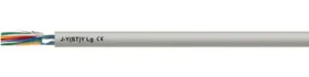 Telephone cable, 6-wire, J-Y(ST)Y, 3 x 2 x 0.6 mm, gray, PVC, 33002