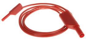 975163101, PVC, 10A, 1000V ac/dc, kolor: Czerwony, dł. 1m, -15 → +70°C, Hirschmann Test & Measurement