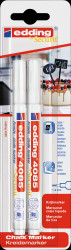 4-4085-2-1049 Chalk marker, 1 - 2 mm, white, pack of two